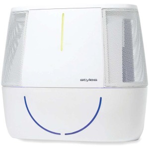 Laveur d'air Antares blanc pour l'humidification et la purification de l'air.