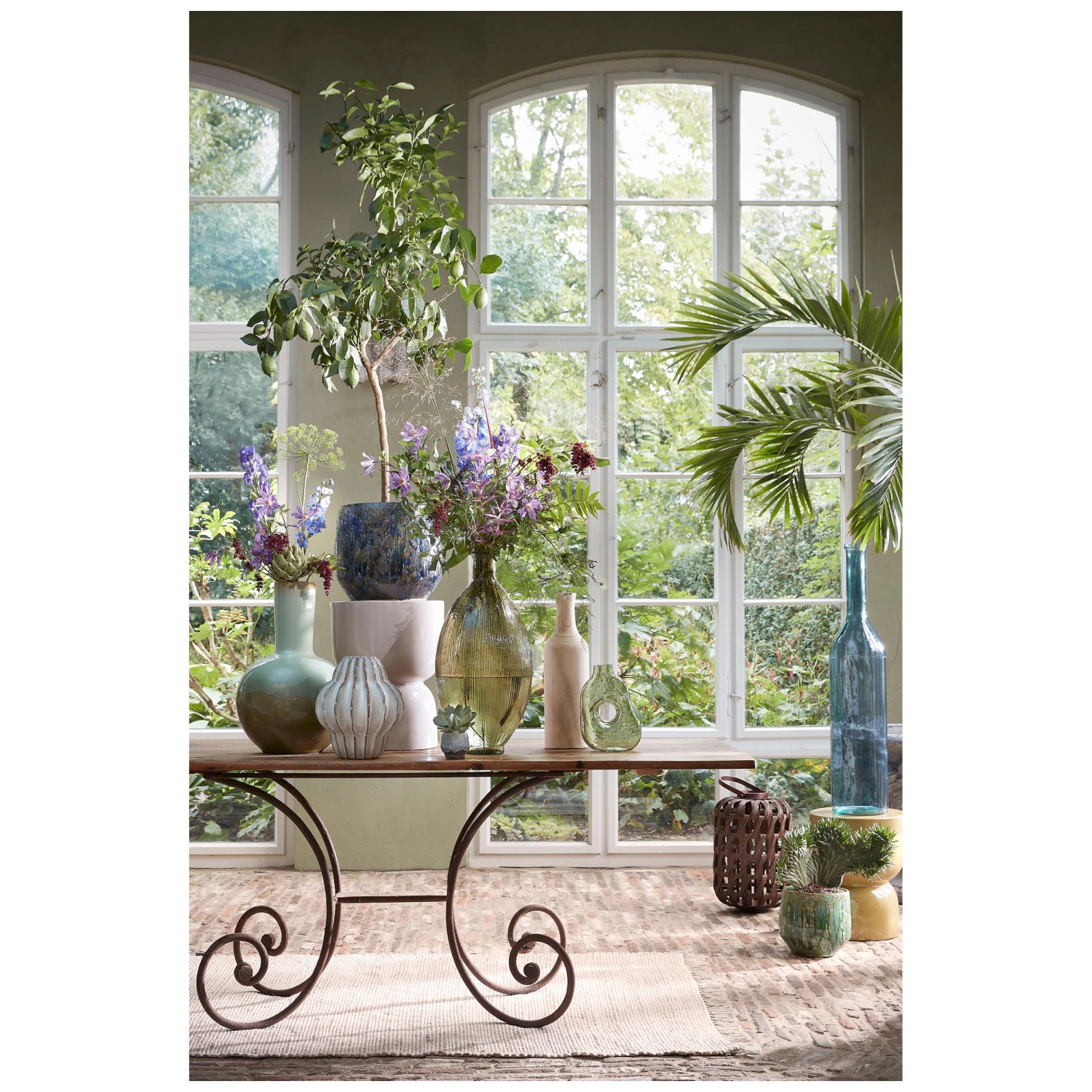 Mica Decorations Topf Harris Keramik Grün Ø 16,5 cm / Höhe 14 cm kaufen