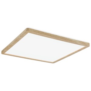 Panneau LED Paulmann Atria Shine aspect bois, 16W, 4000K. Panneau LED carré avec rétroéclairage.