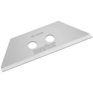 Lama trapezoidale Martor n. 60099, acciaio, utilizzabile su 2 lati, set da 10.