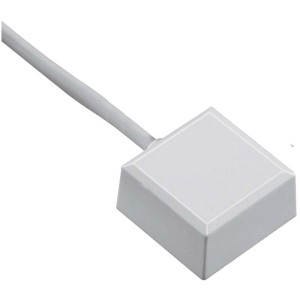 Abus Glasbruchmelder GBM7300 W für Alarmanlagen, Nahansicht.