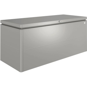 Biohort LoungeBox 200 in Quarzgrau-Metallic: Universalbox für Garten, Terrasse & Balkon.