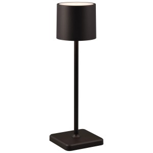 Lampada da tavolo a LED a batteria Reality Fernandez nera, colore della luce regolabile, 1,5 W, 130 lm.
