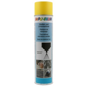 Dupli-Color Spray Marcatura Giallo, bomboletta da 600ml per segnaletica parcheggi e industriale.
