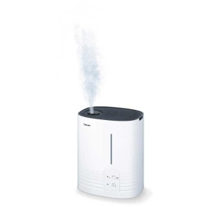 Humidificateur d'air Beurer LB 55 blanc avec vapeur, adapté aux pièces jusqu'à 50 m².