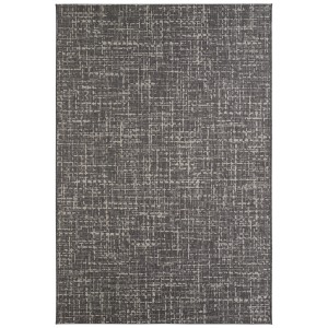 Tappeto da esterno Andiamo Newberry, antracite-crema, 120x170 cm. Tappeto resistente alle intemperie per balcone e terrazza.