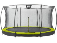 Exit Trampoline enterré Silhouette avec filet de sécurité Vert Ø 366 cm