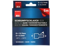 Schrumpfschlauch-Box Schwarz 12,7 - 6,4 mm / 5 m Schrumpfschlauch-Box Schwarz 12,7 - 6,4 mm / 5 m