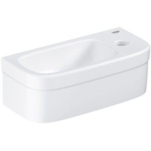 Lave-mains Grohe Euro Ceramic, blanc alpin, 37 cm, pour WC invités.