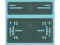 Nummernrahmen-Set Kunststoff Schwarz 30 x 8 cm / 30 x 16 cm