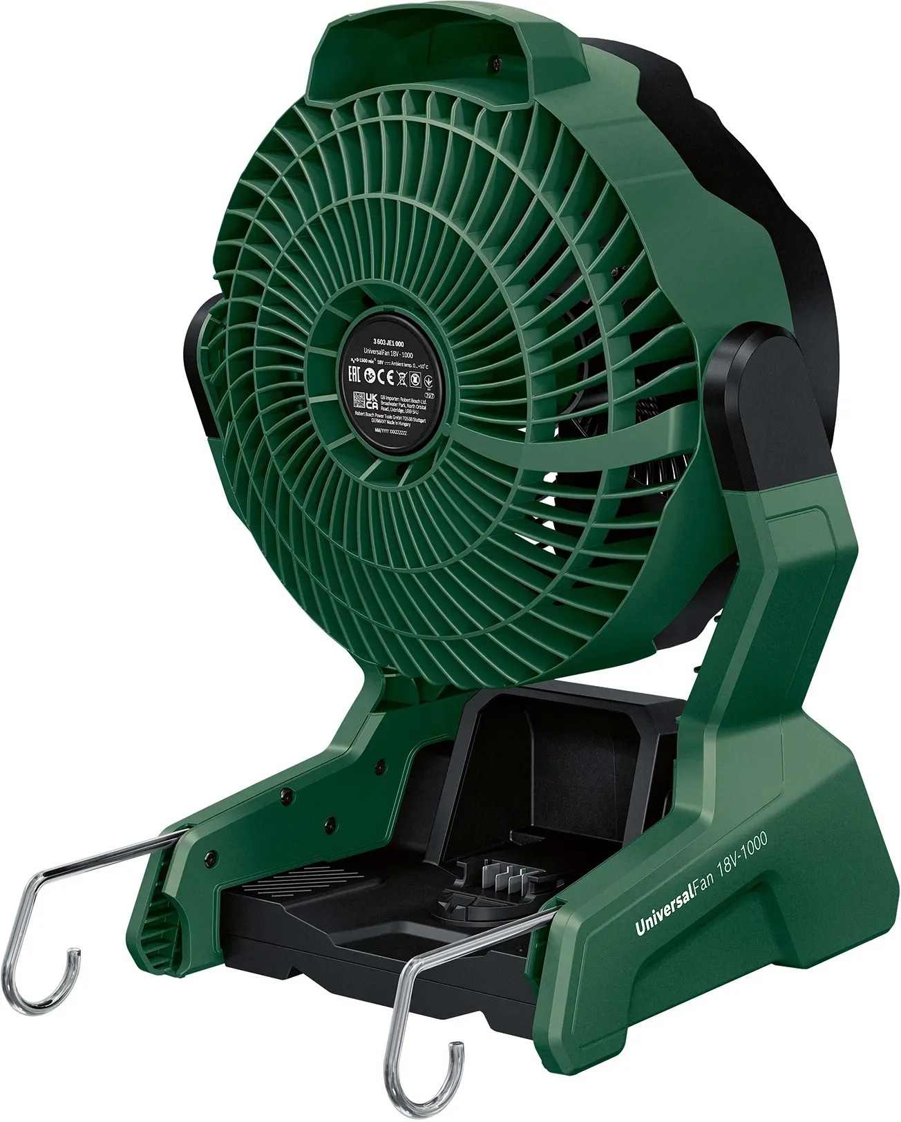 Bosch Ventilatore Portatile A Batteria UniversalFan 18V-1000 (senza Batteria, Sistema 18 Volt