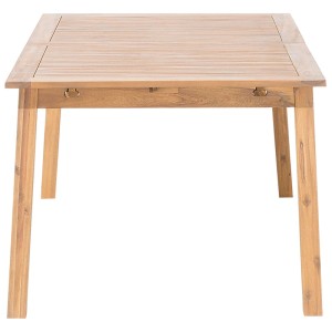 Tavolo da giardino allungabile Beliani Cesana in legno acacia marrone. Ideale per giardino e patio.