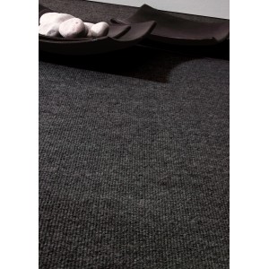Moquette Andiamo Malta anthracite au mètre, largeur : 400 cm.