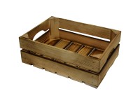 Obstkiste geflammt (HxBxT) 14 x 39 x 29 cm Obstkiste geflammt (HxBxT) 14 x 39 x 29 cm