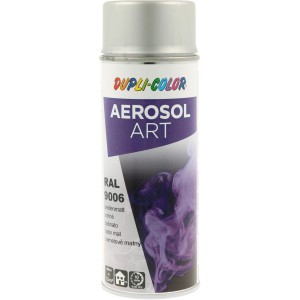 Vernice spray Dupli-Color RAL 9006 Alluminio bianco, bomboletta da 400ml per riparazioni.