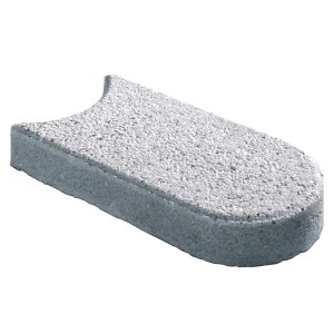 Bordure de gazon Maxi blanche, hydrogommée, 31,5x16x5cm, pour bordures de pelouse et massifs.