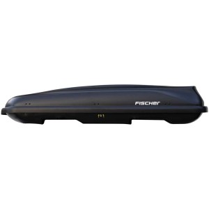 Coffre de toit Fischer Xtreme 2, 450 l, noir mat, pour voyage et transport.