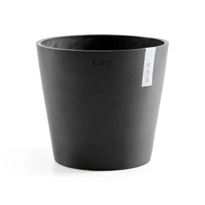Vaso per piante Ecopots Amsterdam grigio scuro, Ø 30 cm, ideale per interni ed esterni.