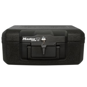 Cassetta di sicurezza Master Lock L1200 nera, resistente al fuoco (5 l) con chiave.