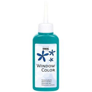 Türkisfarbene Kreul Window Color Fensterfarbe, 80 ml.