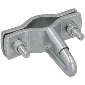 Supporto Cartrend per cavo di sicurezza rimorchio con occhiello a molla in acciaio, accessorio per rimorchio auto.