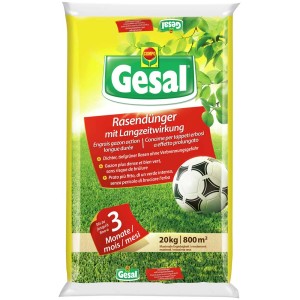 Gesal fertilizzante per prato a lunga durata, sacco da 20 kg per circa 800 m² di prato.