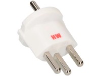 Max Hauri Fixadapter T23/Schuko Weiss 3-polig Max Hauri Fixadapter T23/Schuko Weiss 3-polig