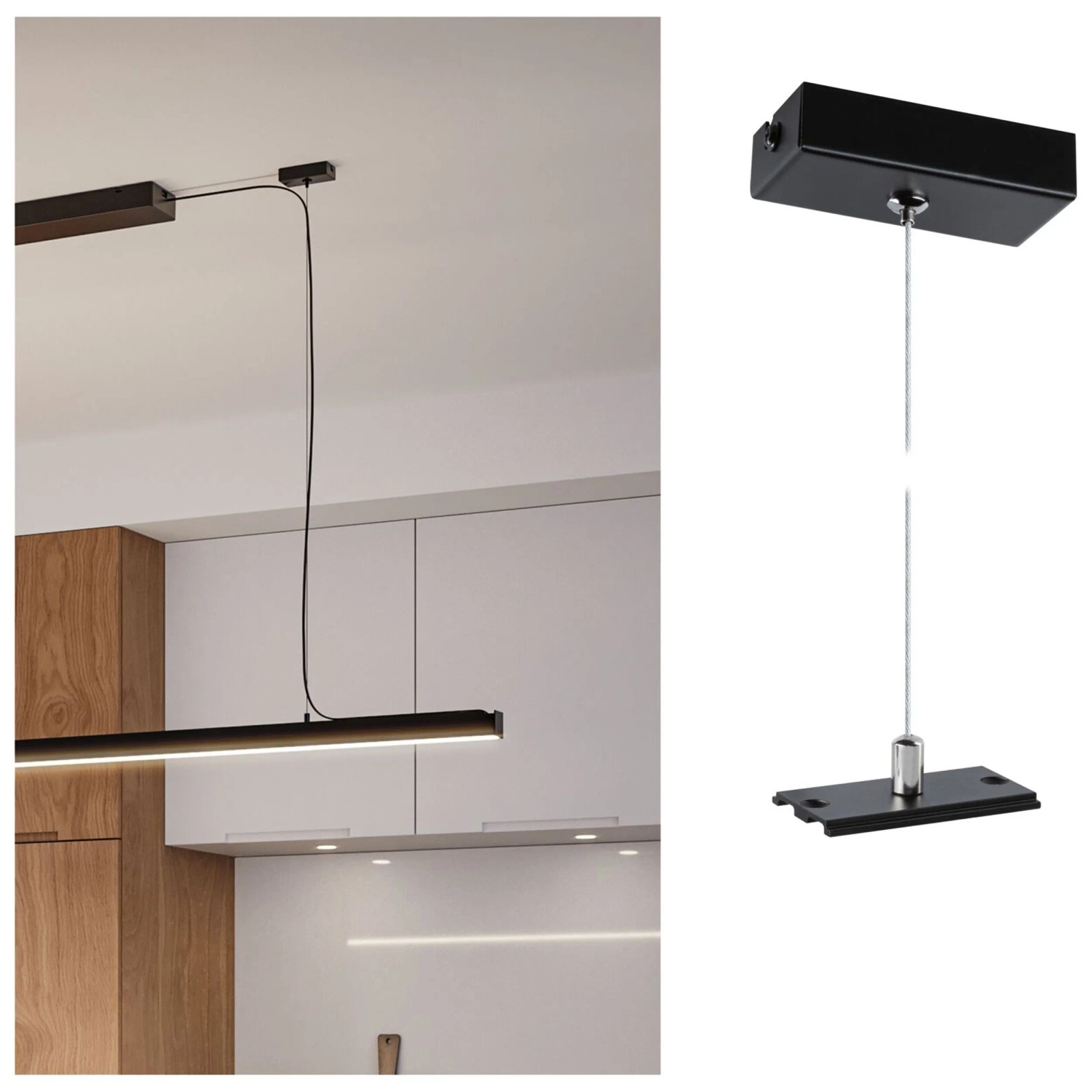 Sistema Canale Luminoso Paulmann Linion 1,5 M – Nero, 25,5 W, 3000 K, Modulare, Zigbee, Per Illuminazione D'ambiente