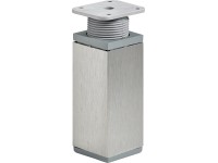 Hettich Möbelfuss 100 - 115 mm x 40 mm x 40 mm Stahl Edelstahl-Optik 1 Stk.
