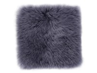 Schaffell Echtfell Sitzkissen eckig Grau ca. 34 x 34 cm