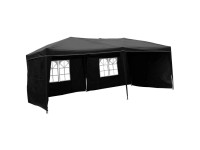 Faltpavillon Aluminum Schwarz 6 x 3 m (HxBxT) 2,5 x 6 x 3 m