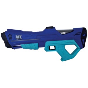 Pistolet à eau électronique Max Liquidator (42 cm) bleu et turquoise.