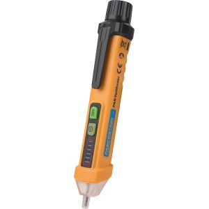 Testeur de tension sans contact jaune avec lampe de poche LED pour 12 V - 1000 V.