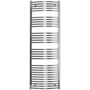 Sèche-serviettes Sonnenkönig Hana 3, radiateur chromé avec barreaux incurvés.
