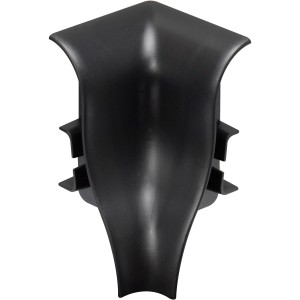 Schwarze System 13 Innenecke für Laminat & Parkett, Detailansicht.