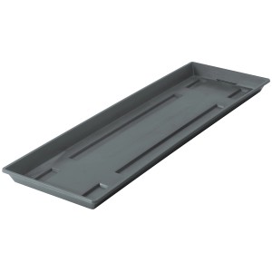 Soucoupe anthracite Geli pour jardinière, env. 60 cm, pour bacs d'arrosage.