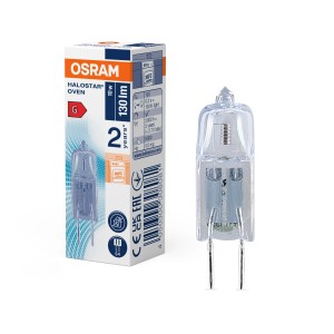 Ampoule halogène Osram G4, forme tubulaire 10W pour éclairage de four.