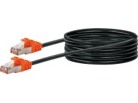 Schwaiger® Cavo di rete S/FTP CAT 7 Nero lunghezza 5 m