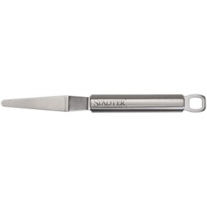 Städter Winkelpalette aus Edelstahl, 24,5 cm, zum Verstreichen von Cremes. Küchenhelfer mit Aufhängeöse.