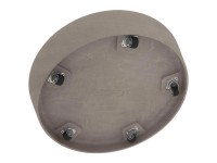Ecopots Untersetzer Amsterdam mit Rollen Taupe Ø 34 cm