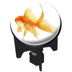 Tappo lavabo con motivo pesce rosso, Pluggy Fish, Ø 3,9 cm.