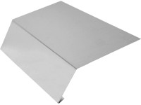 Rinneneinhang ohne Wasserfalz Zuschnitt Aluminium Natur 200 mm x 1 m