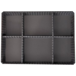 Valise à outils vide Kraftwerk en aluminium avec compartiments variables.