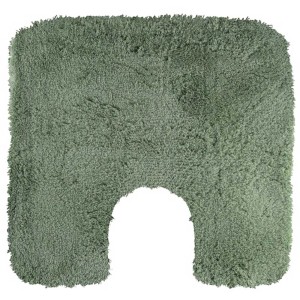 Tapis de bain Spirella Bree basilic, Ø 55 cm, tapis de bain rond vert avec découpe.