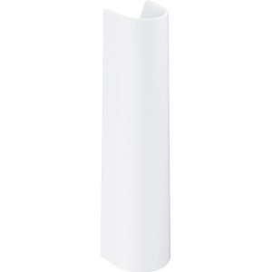 Colonna Grohe Bau Ceramic bianca per lavabo.