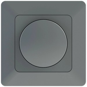 Max Hauri LED dimmer rotativo priamos antracite per scatole da incasso.