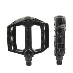 Pedali Fischer per MTB/BMX, perni in alluminio nero, per una presa sicura durante il ciclismo.
