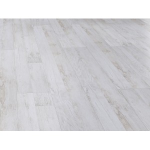 Sol stratifié pin clair avec texture bois pour espaces résidentiels et commerciaux.