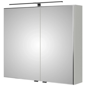 Armoire de toilette Pelipal Quantum 07, blanc brillant, avec éclairage LED, 70x80x15 cm.