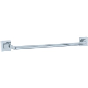 Wenko Porta asciugamani Uno Quadro in acciaio inox, porta asciugamani per bagno e WC.